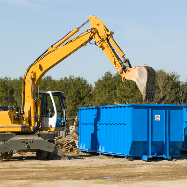 what size residential dumpster rentals are available in Redwood Valley CA